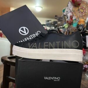 Valentino Black Sneakers Platform